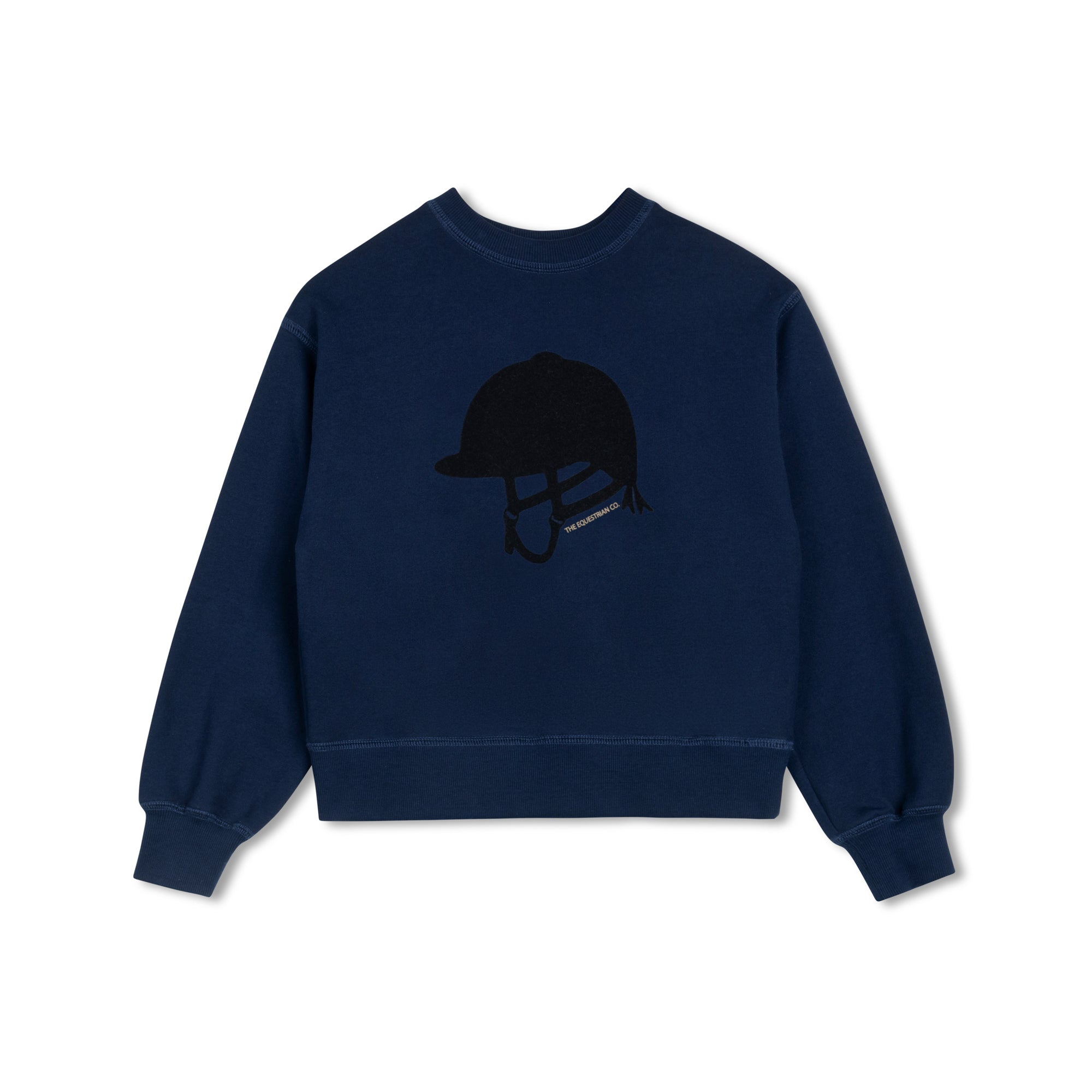 Unisex Large Logo Navy Sweatshirt