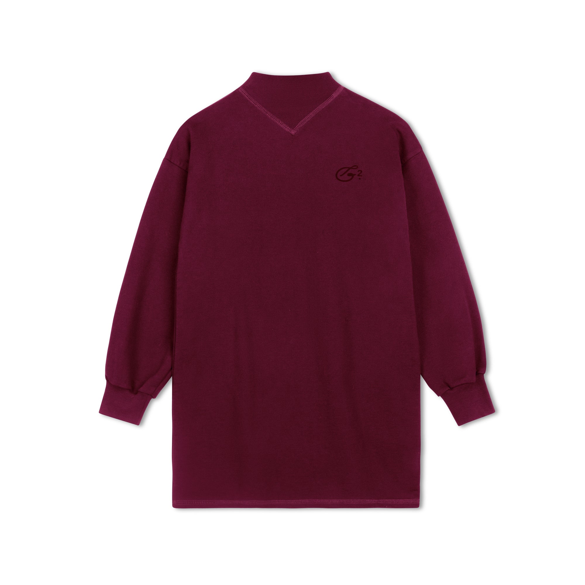 Girls Maroon French Terry One Piece