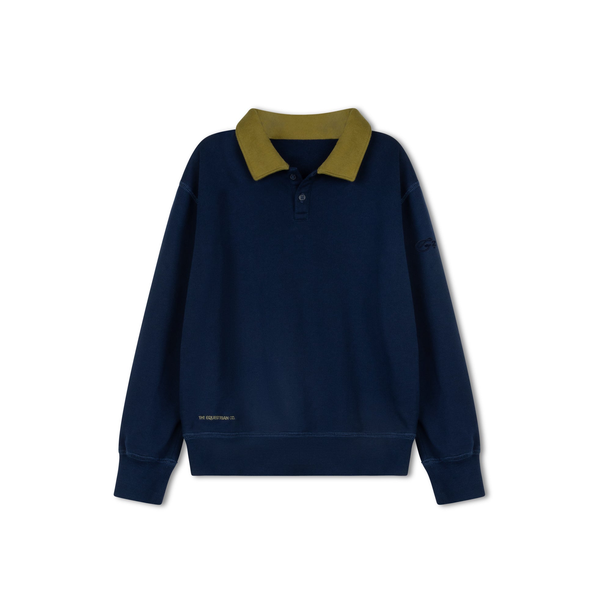 Boys French Terry Navy Polo