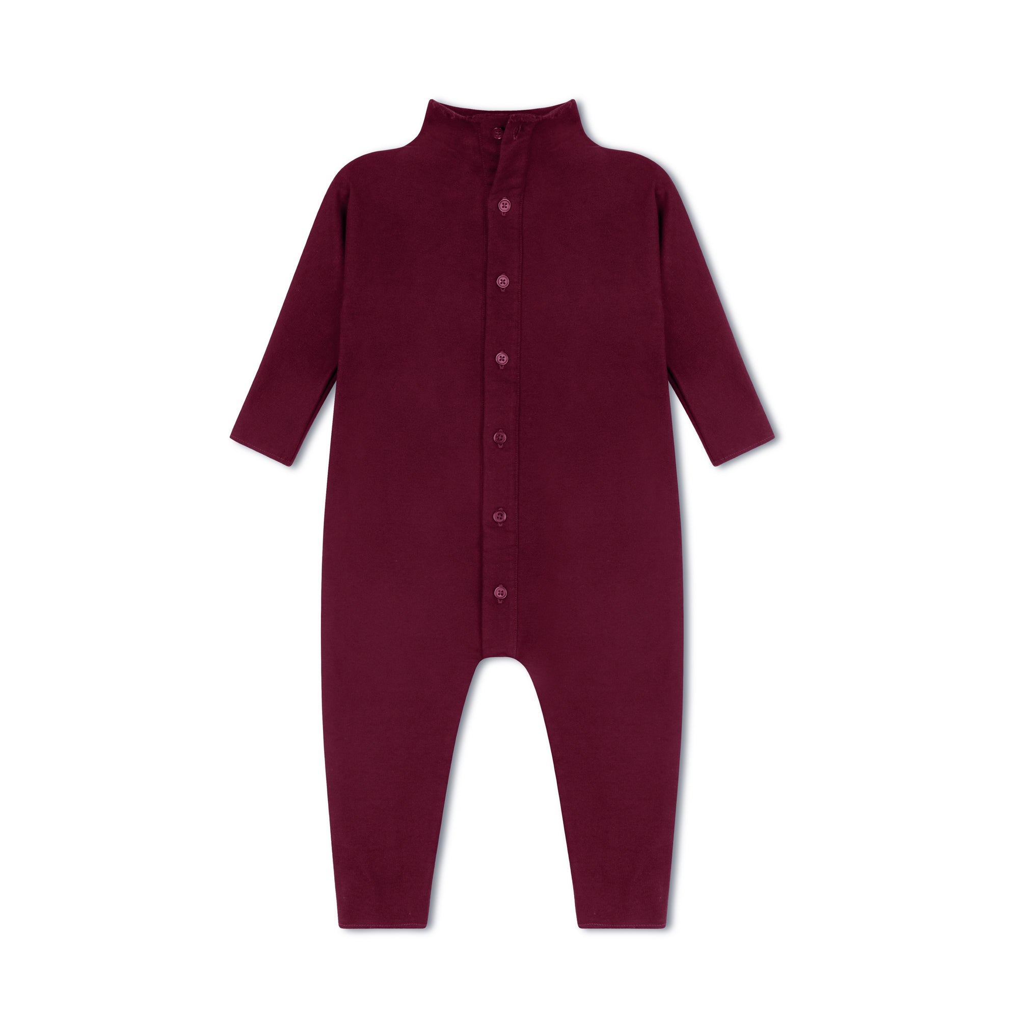 Unisex Drapey Romper Maroon
