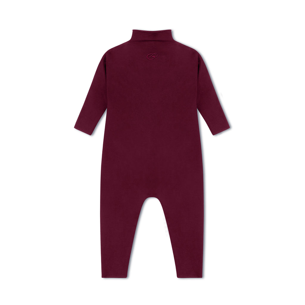 Unisex Drapey Romper Maroon