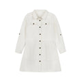 Girls white denim dress