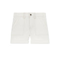 White denim shorts