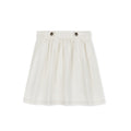 Girls white denim skirt