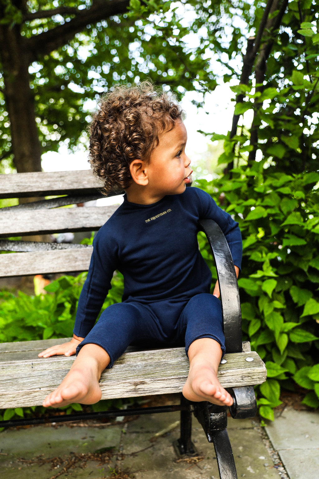 Unisex Drapey Romper Navy