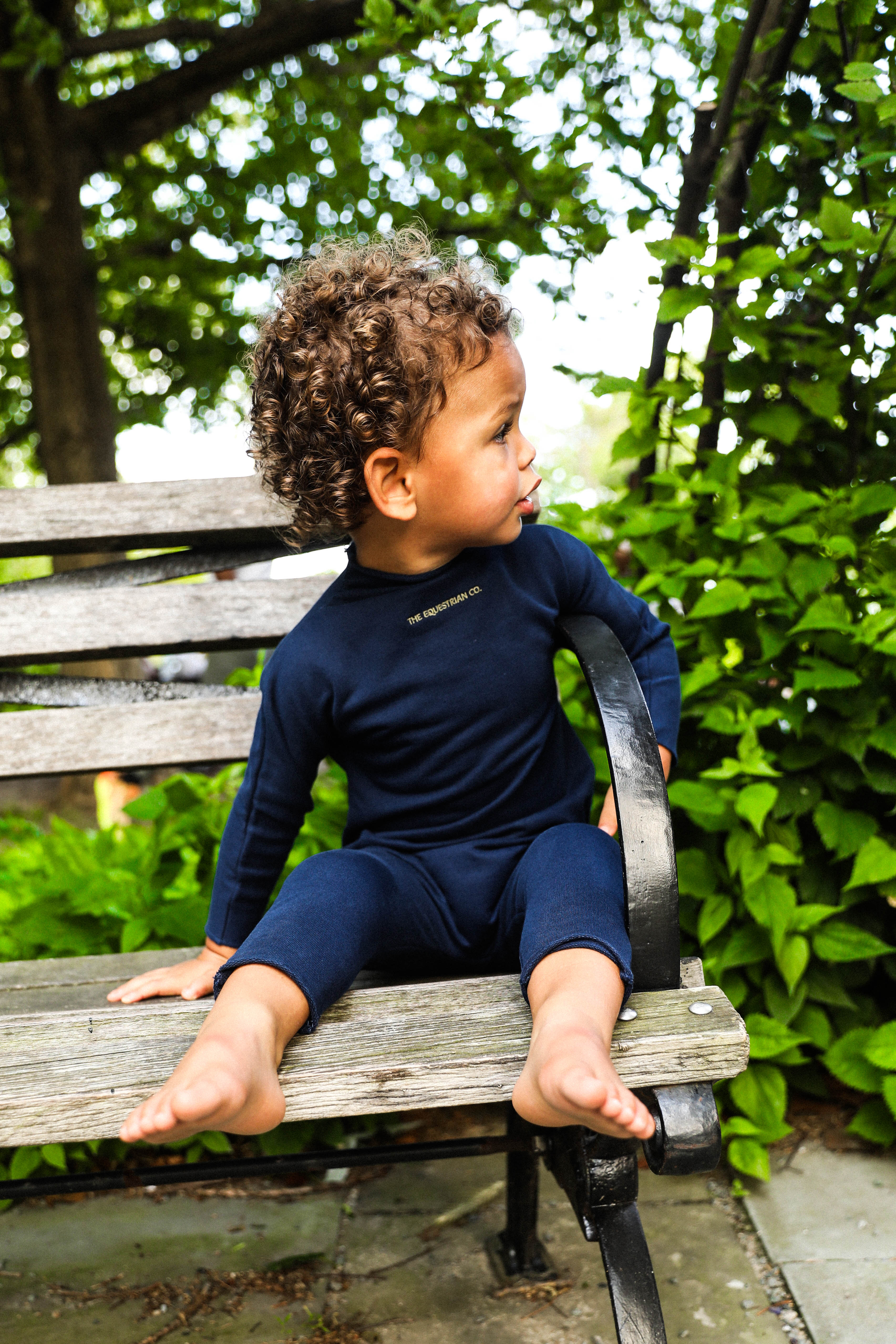 Unisex Drapey Romper Navy