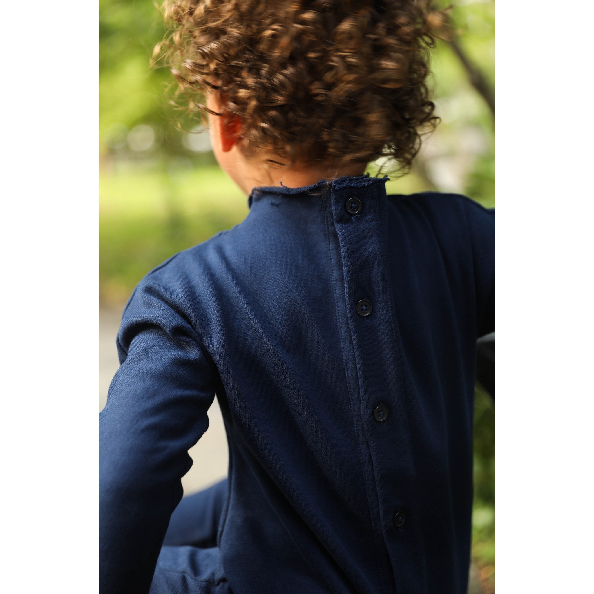 Unisex Drapey Romper Navy
